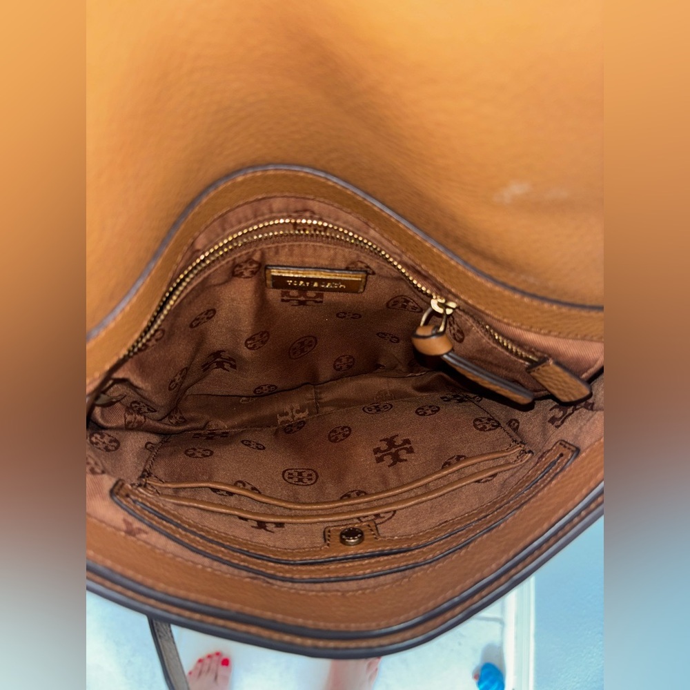 Tory Burch Brown Leather Crossbody Bag - Picture 7 of 9